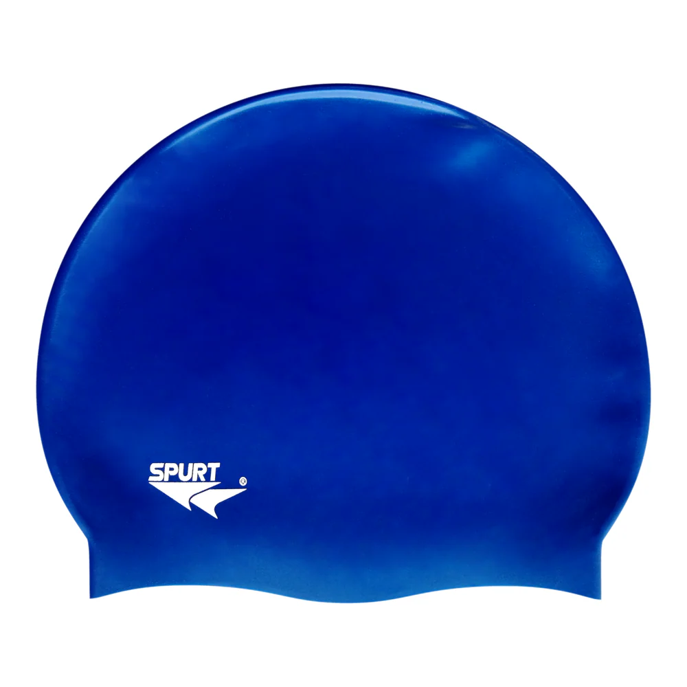 SPURT SILICONE SWIM CAP ROYAL BLUE 
