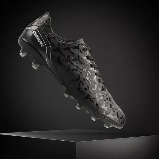 [FWOLYFSBBLK.6] Olympic Foul Soccer Boots Black size 6