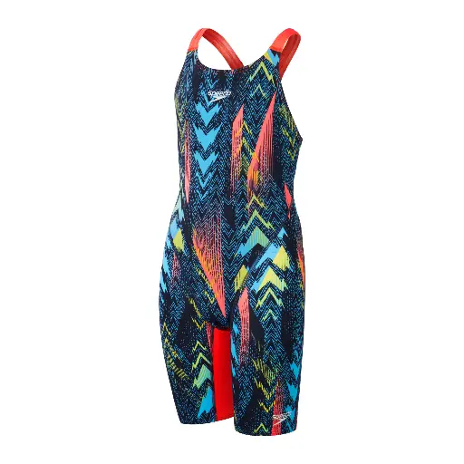 SPEEDO Fastskin Junior Endurance+ Max Openback Kneeskin  Dark Teal/Blue/Red(8-15822H824)